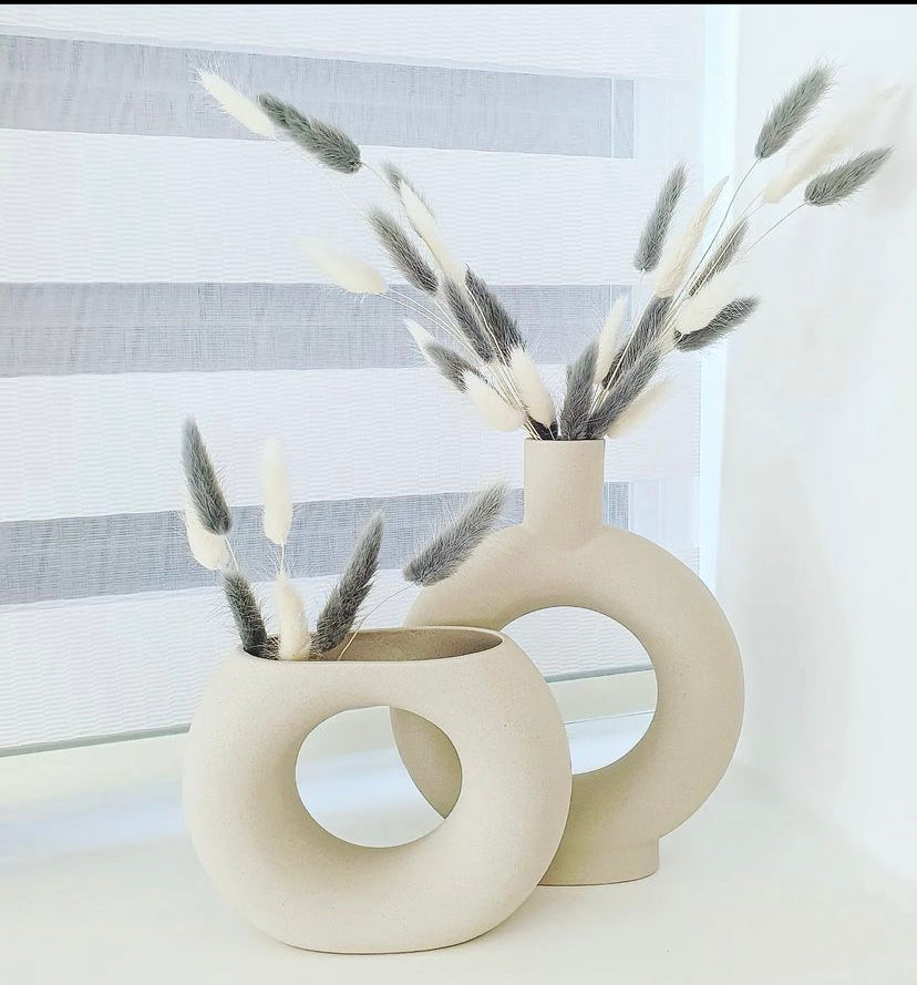 Grey & White Bunny Tails