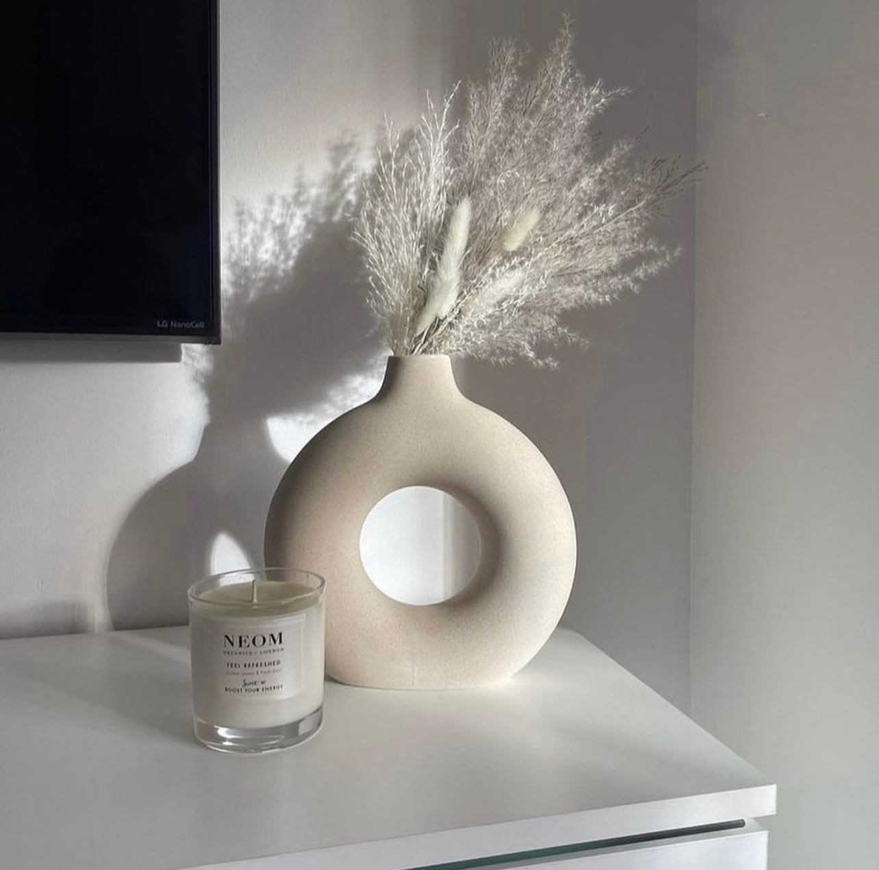 Grey Whisper Vase Topper