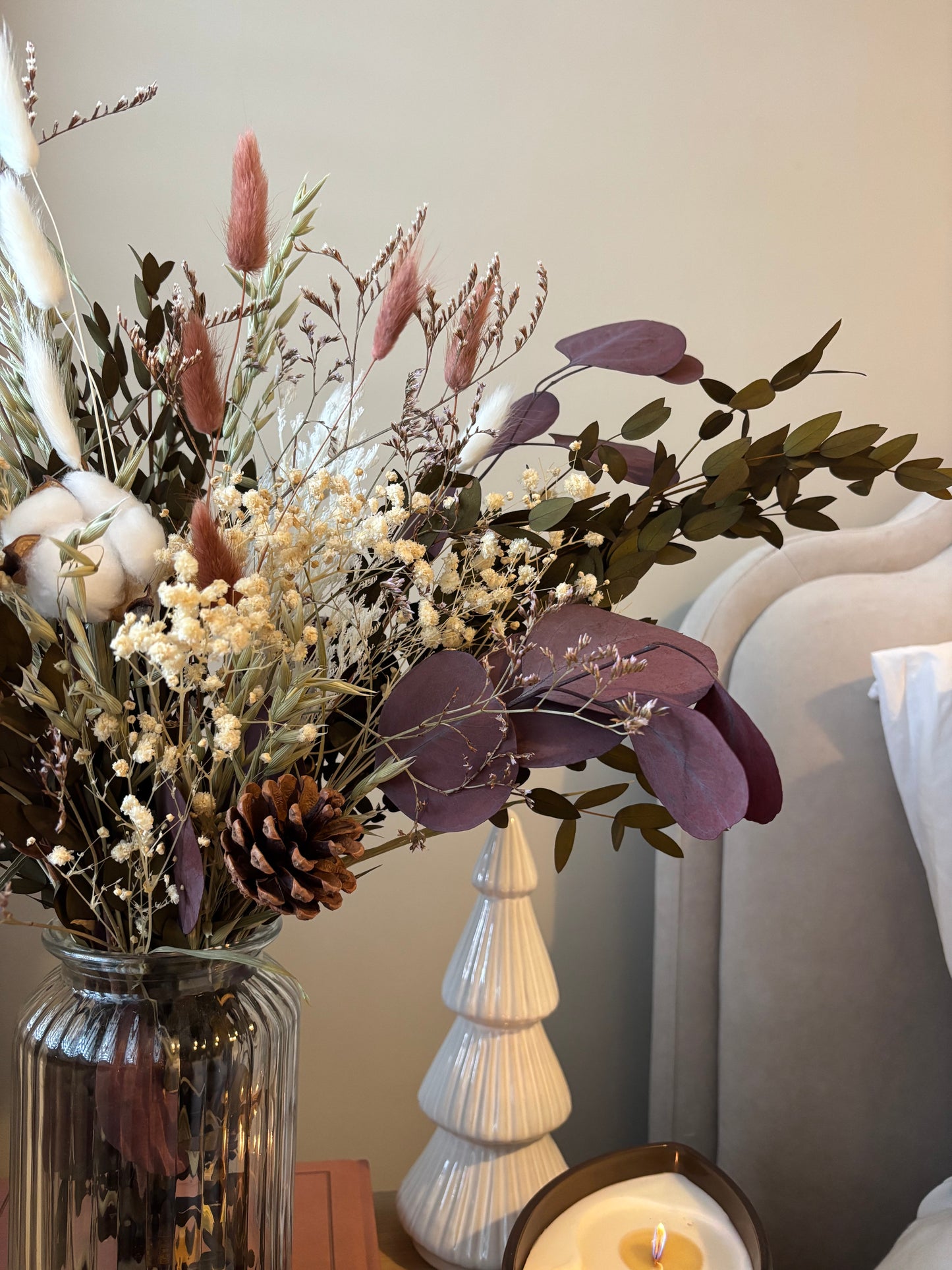 Crimson & Pine Bouquet