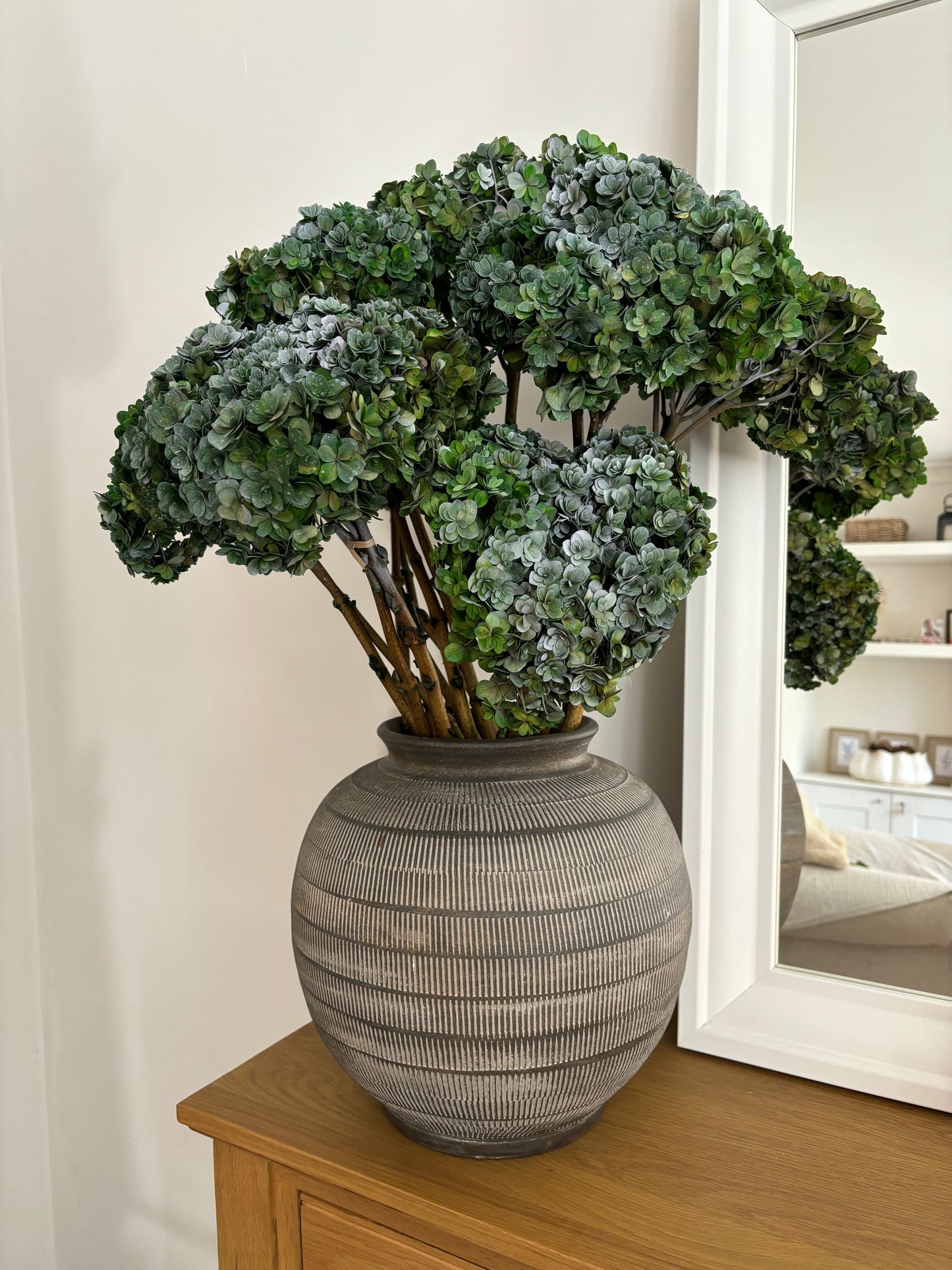 Large Green Preserved Hydrangea