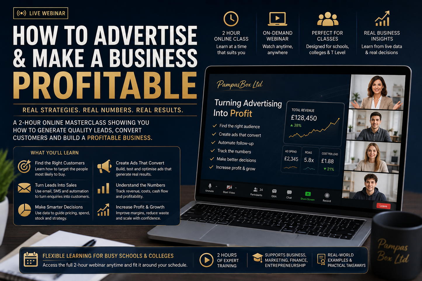 Business Masterclass for Colleges, Schools & Education Providers
