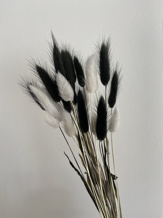 Grey & Black Bunny Tails
